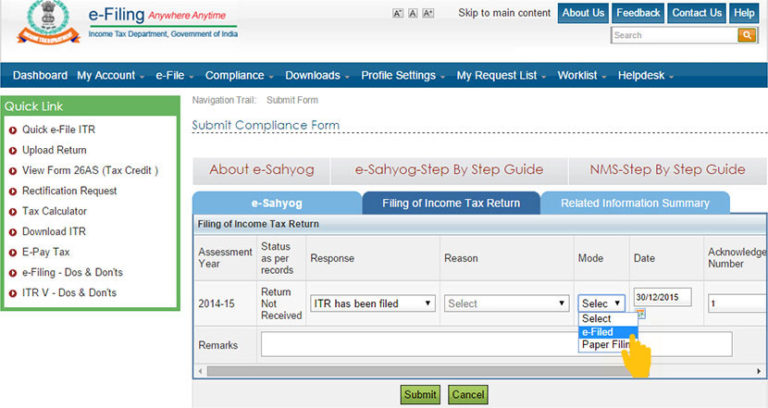 Income-tax-website-itr-has-been-filed