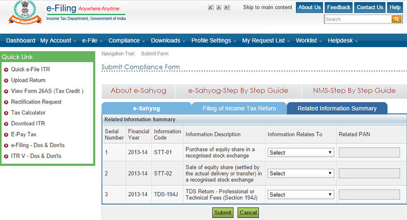 income-tax-website-related-information