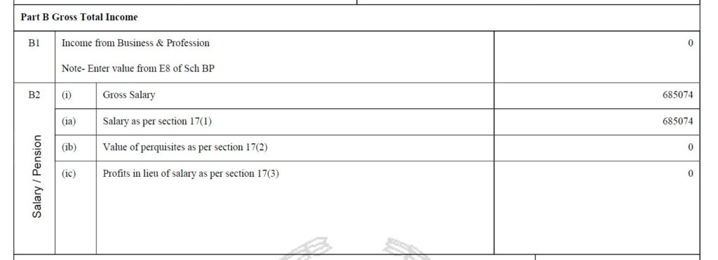 Response to defective return ITR Salary Income
