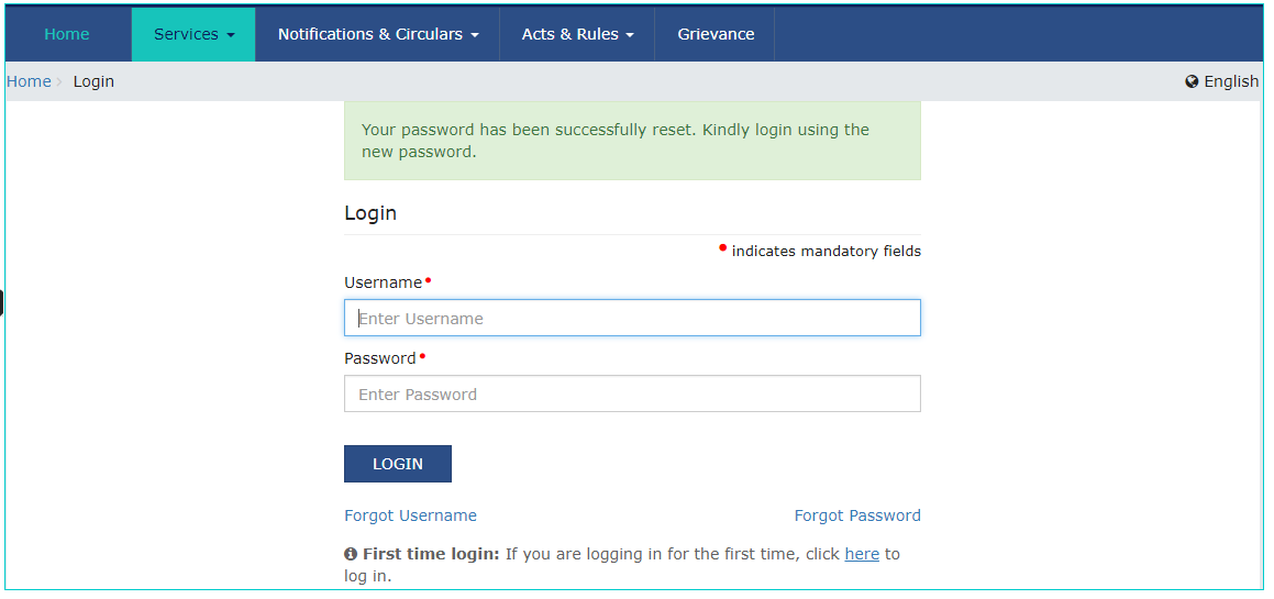 GST Portal: Forgot password or username - Learn by Quicko