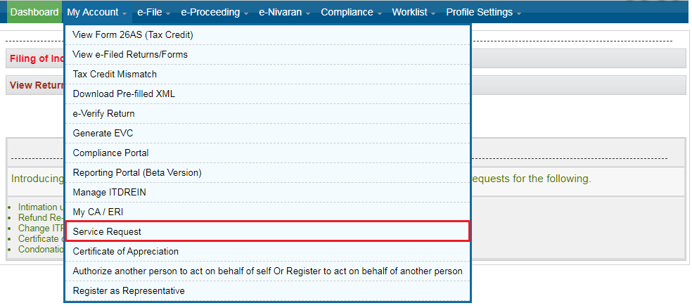 Income Tax e-Filing Portal - Condonation Request | Learn ...