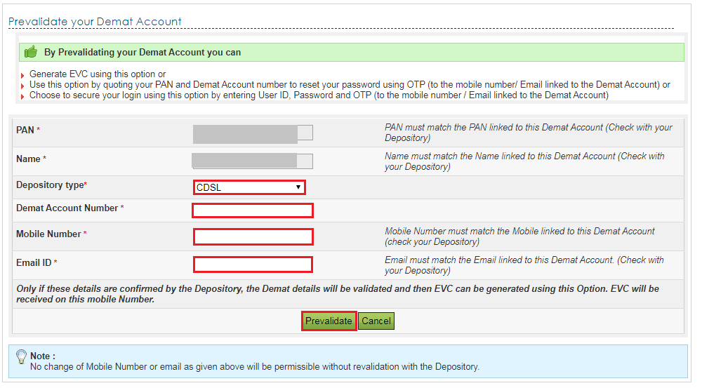 Income Tax E Filing Portal Prevalidate Demat Account Learn By Income Tax E Filing Portal