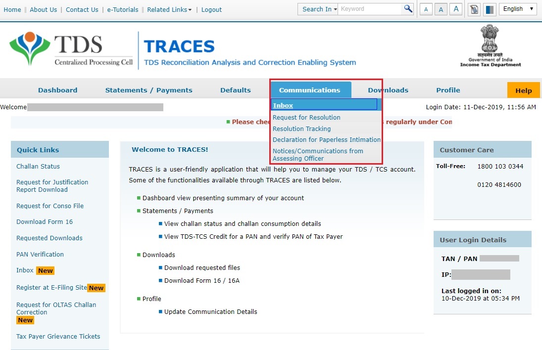 Traces Module User Manual