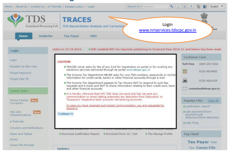 TRACES Homepage