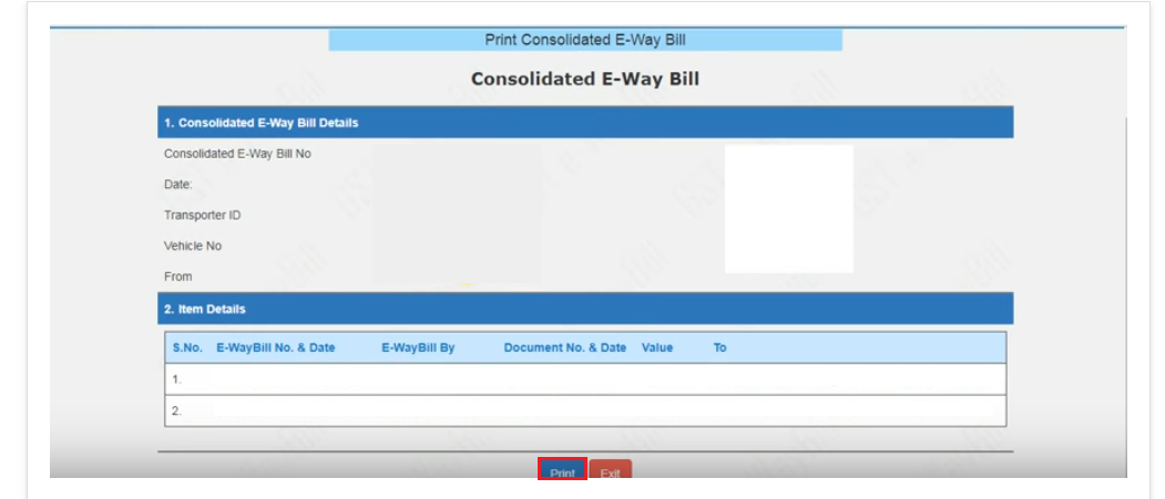 E Way Bill Portal Regenerate Consolidated Ewb Learn By Quicko