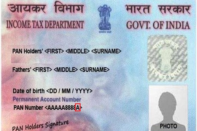 Last Character of the Permanent Account Number
