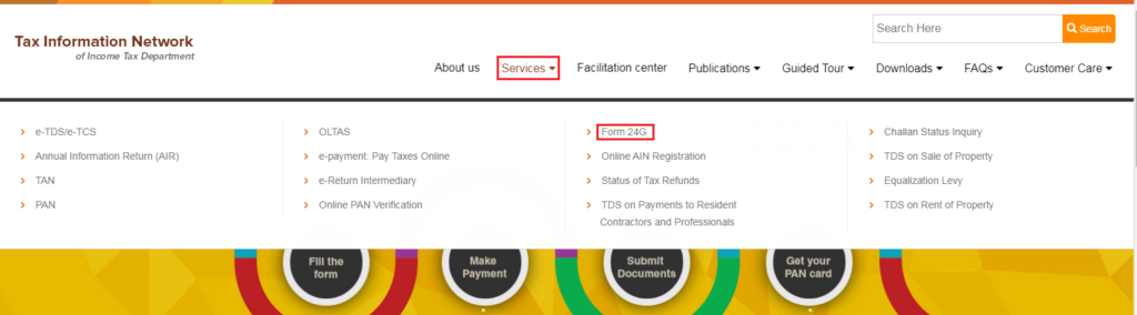 TIN-NSDL - Dashboard