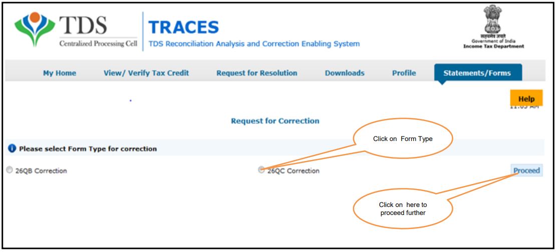 Select Form Type