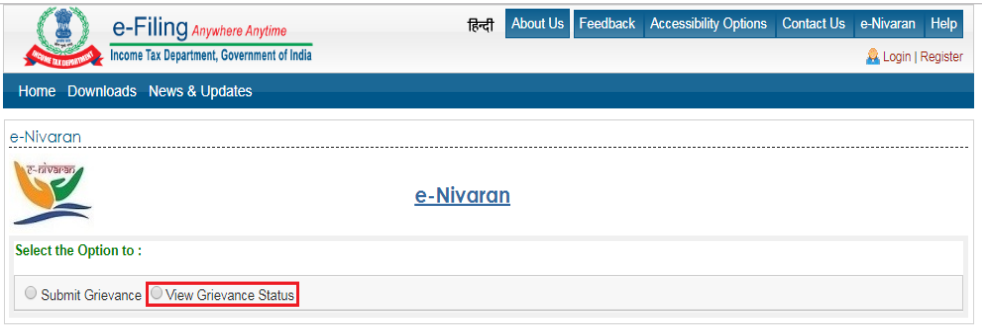 Income Tax Portal e-Nivaran : Track Grievance Status | Learn by Quicko