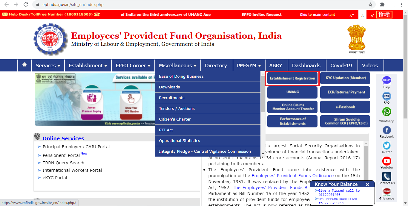 Epf Registration Process Online Learn By Quickolearn By Quicko